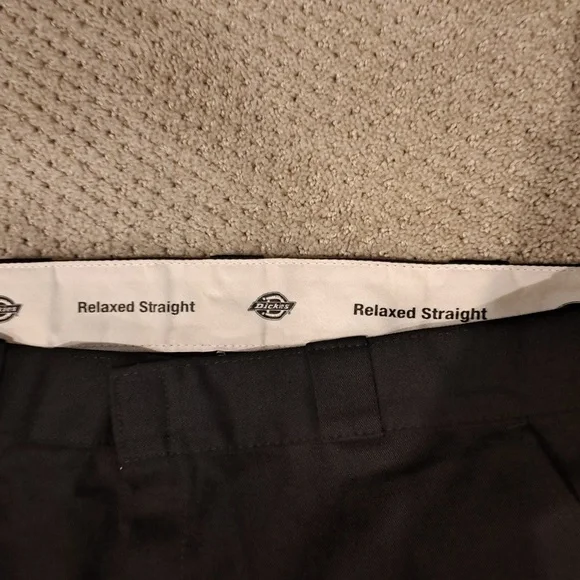 2 Dickie's Black Relaxed Straight Work Pants Size 42 x 30 Never Used - Picture 3 of 3